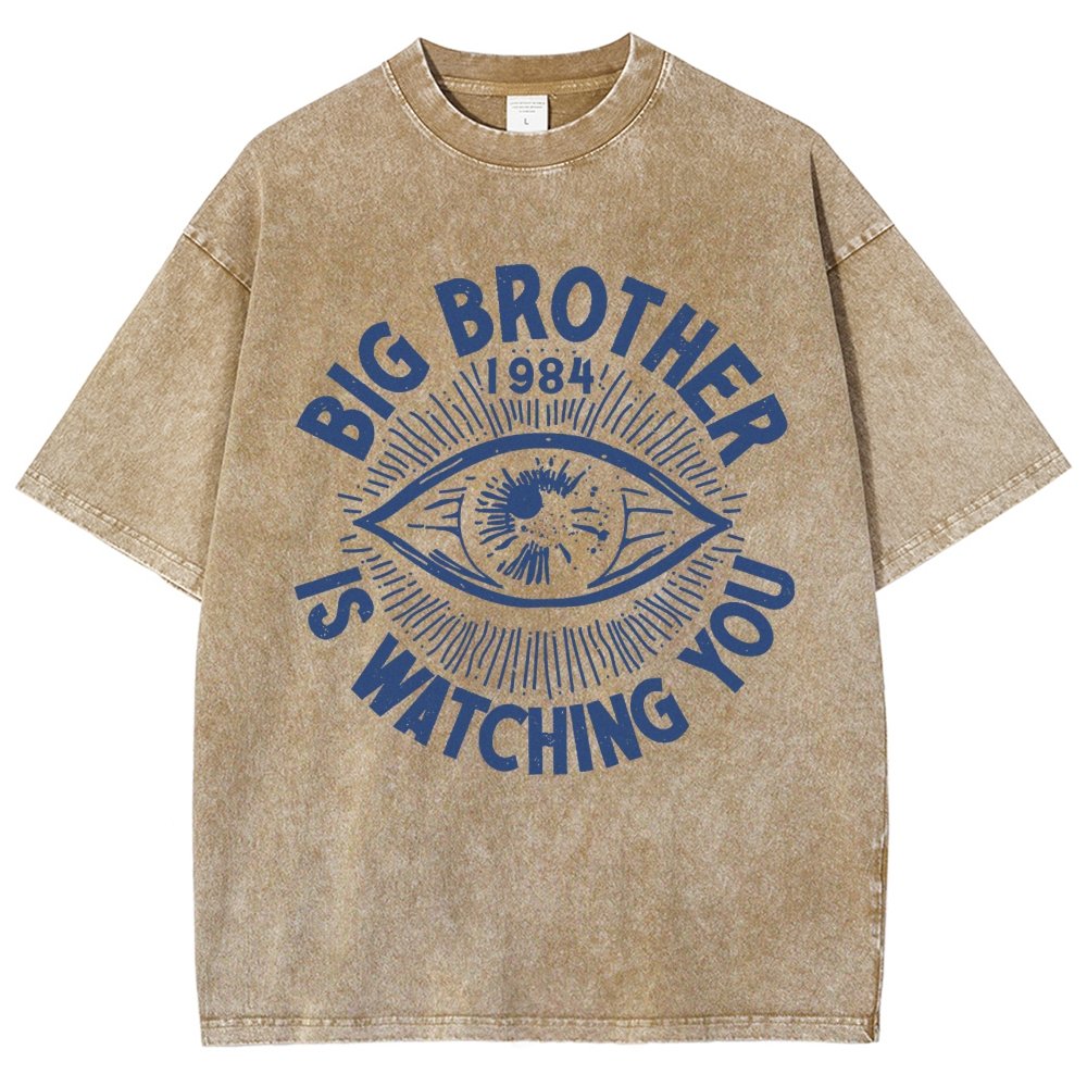 Watching You Vintage Distressed T-shirt