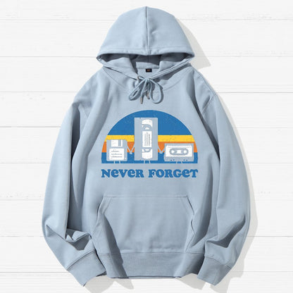 Never Forget Geek Cotton Hoodie