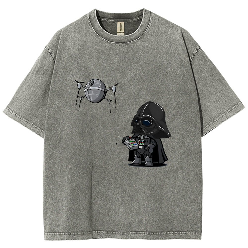 The adorable dark lord plays with a drone Vintage Distressed T-shirt