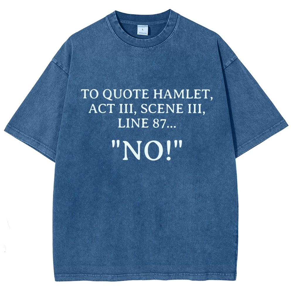 Shakespeare To Quote Hamlet Vintage Distressed T-shirt