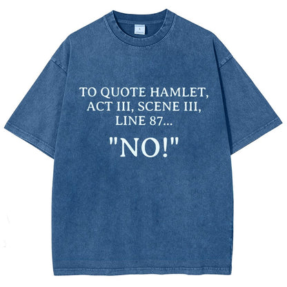 Shakespeare To Quote Hamlet Vintage Distressed T-shirt