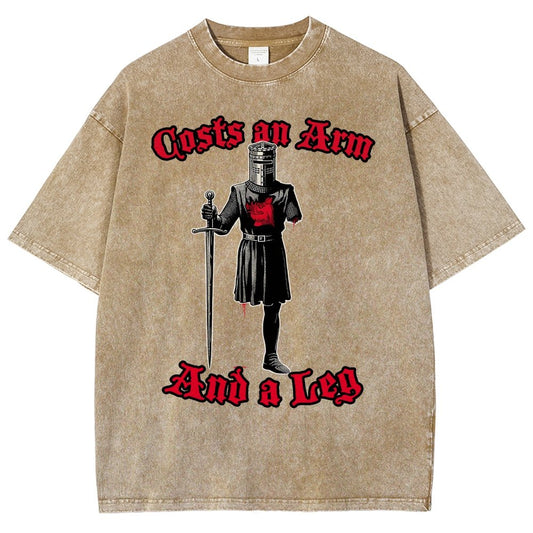 Black Knight Debt Vintage Distressed T-shirt