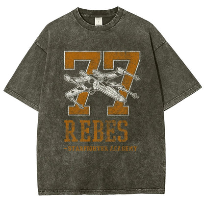 Galactic Fighter Academy Vintage Distressed T-shirt