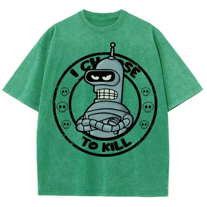 I Choose To Kill Vintage Distressed T-shirt