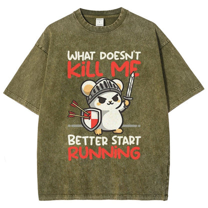 Knight mouse Vintage Distressed T-shirt