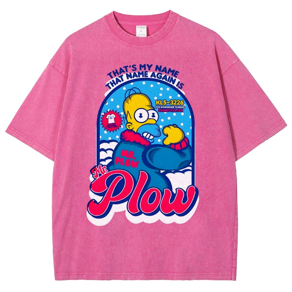 Mr. Snowplow Vintage Distressed T-shirt
