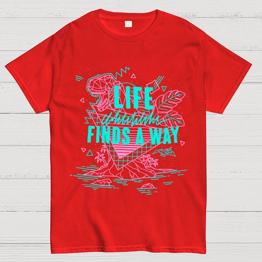 Life finds a way Unisex Geek T-Shirt
