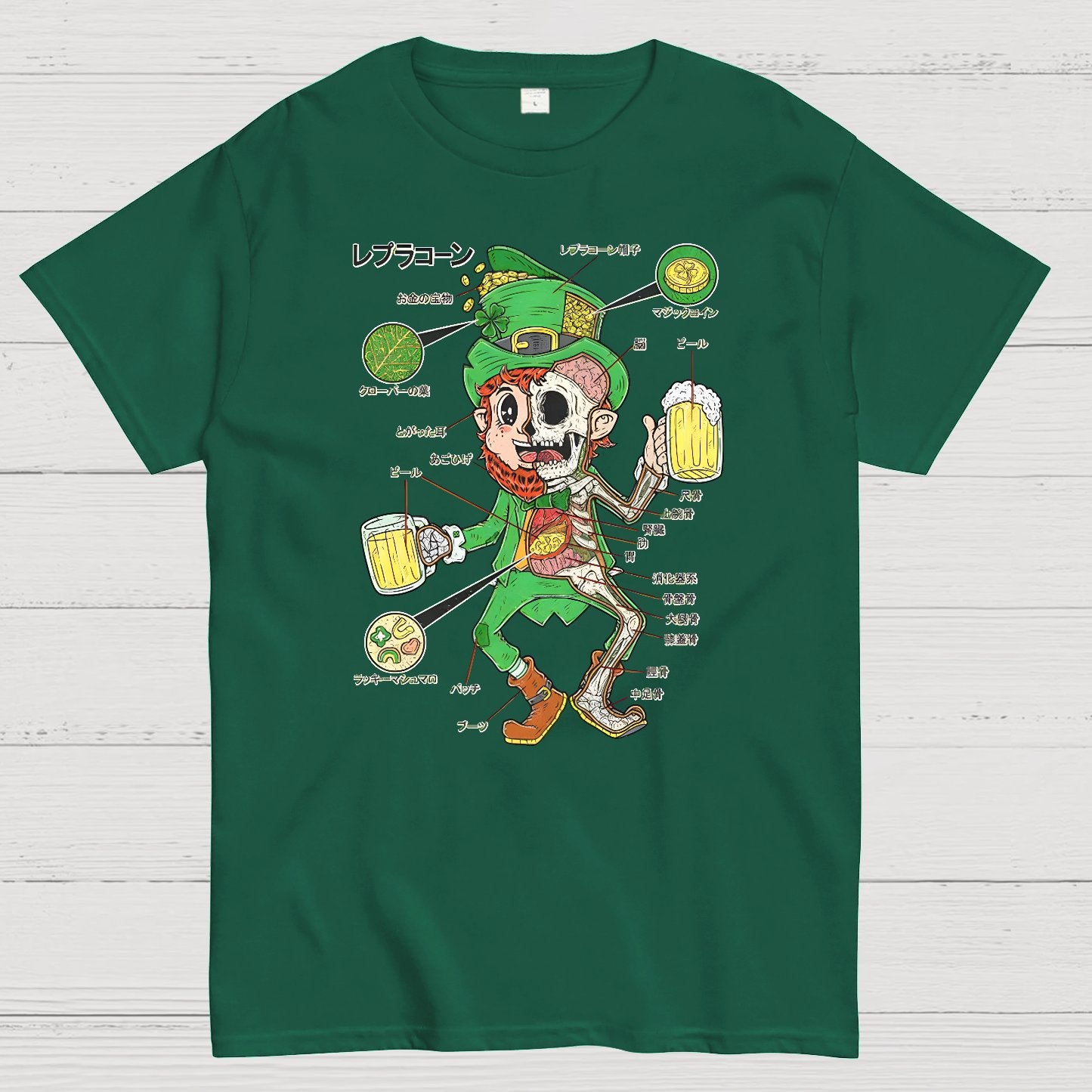 LEPRECHAUN ANATOMY-St. Patrick's Day Geek T-Shirt