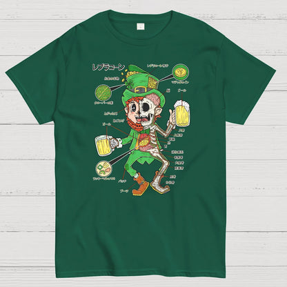 LEPRECHAUN ANATOMY-St. Patrick's Day Geek T-Shirt