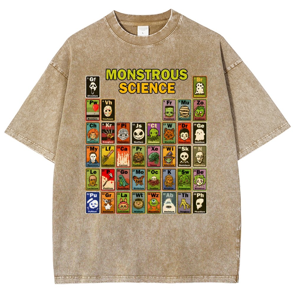 Monstrous Science Vintage Distressed T-shirt