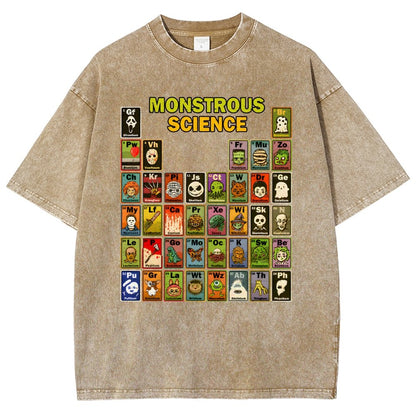 Monstrous Science Vintage Distressed T-shirt
