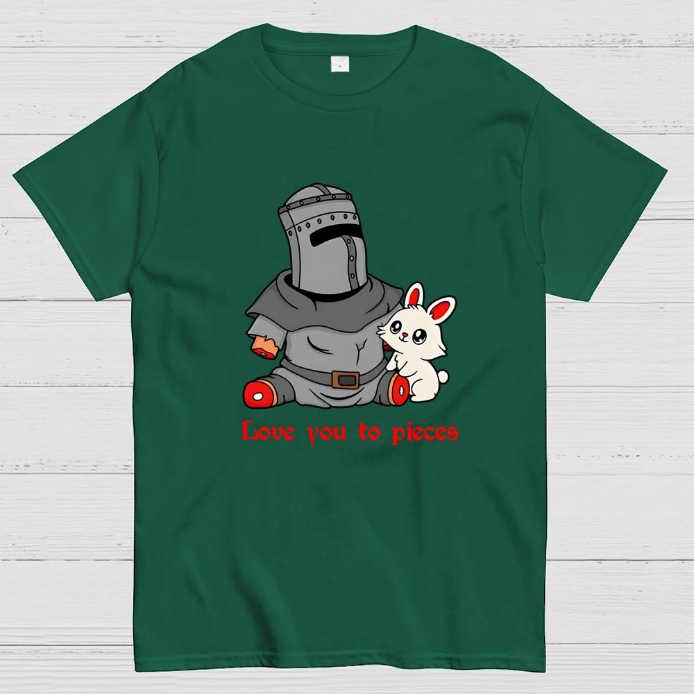 Love you to Pieces Knight and Bunny Geek T-Shirt