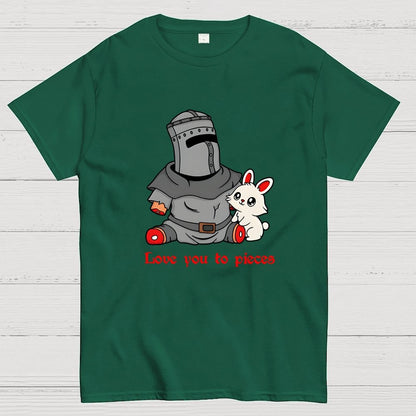 Love you to Pieces Knight and Bunny Geek T-Shirt
