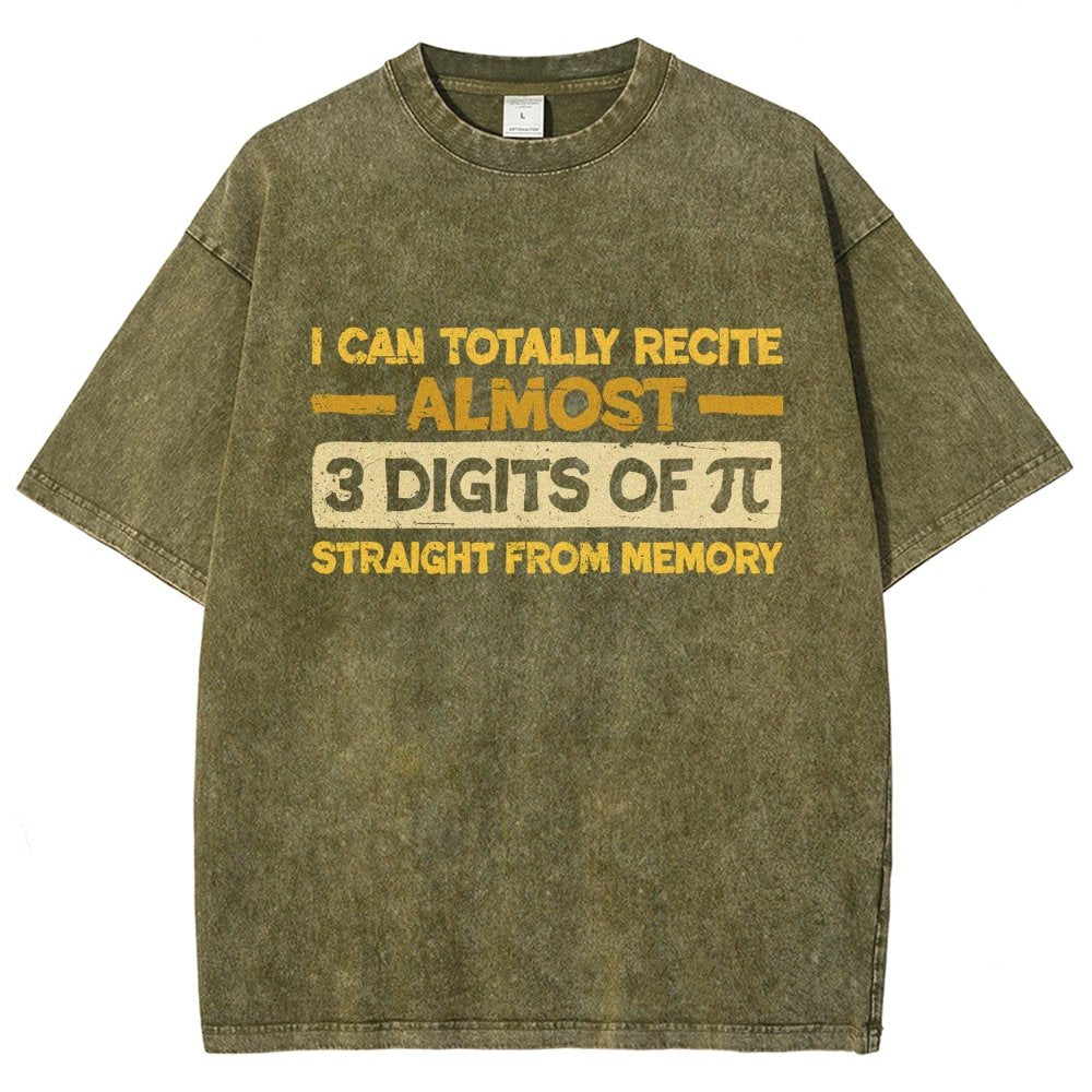 3 Digits Of Pi Vintage Distressed T-shirt