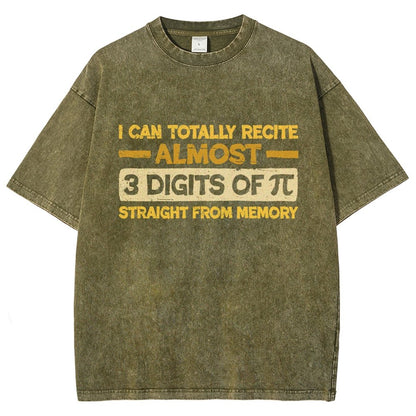 3 Digits Of Pi Vintage Distressed T-shirt