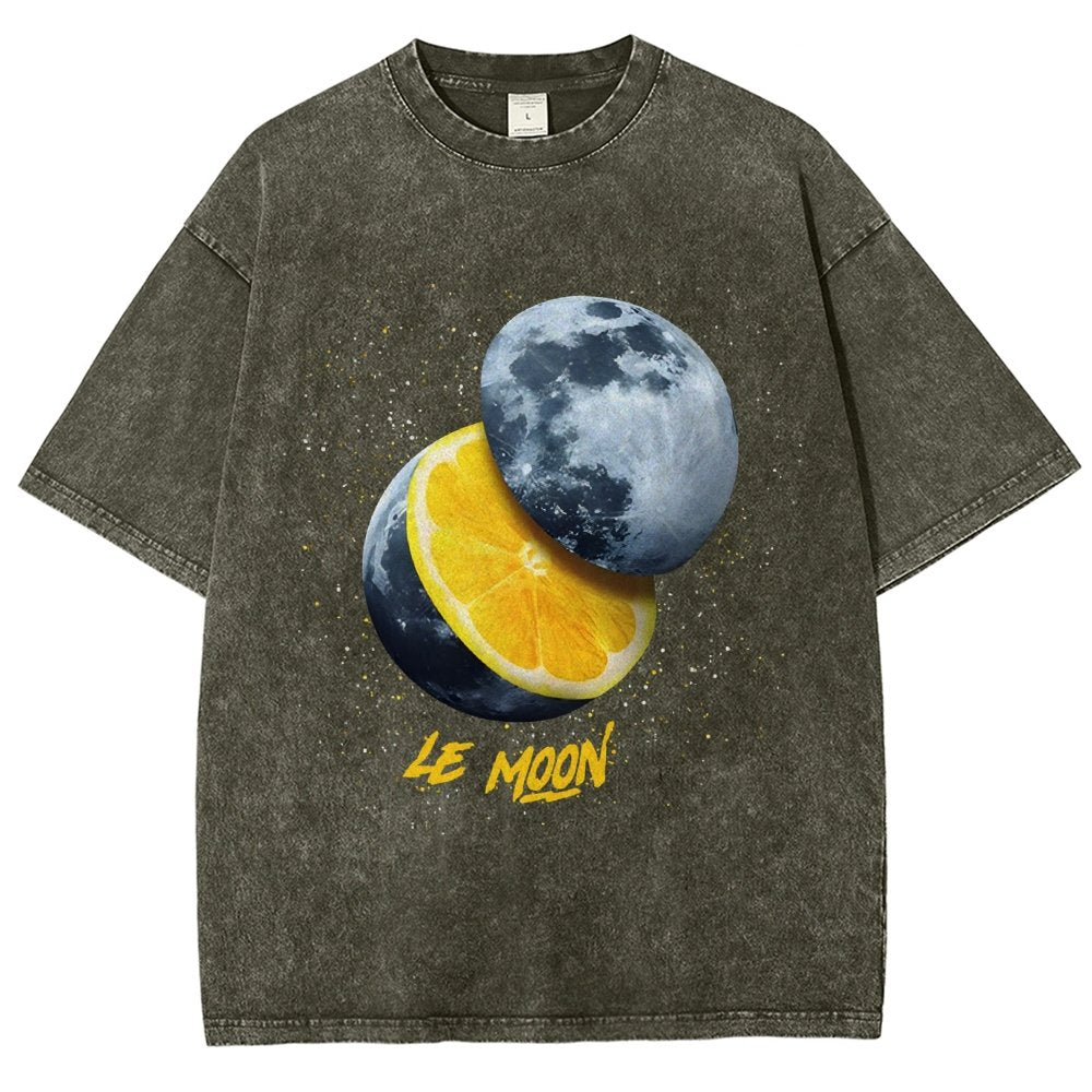 Le Moon - Lemon Moon Vintage Distressed T-shirt