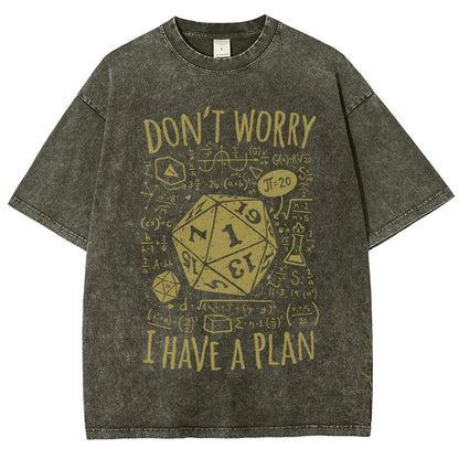 I Have A Plan Vintage Distressed T-shirt