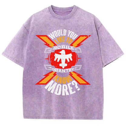 Would You Like to know more? Vintage Distressed T-shirt