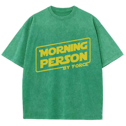 Morning Person By Force Vintage Distressed T-shirt