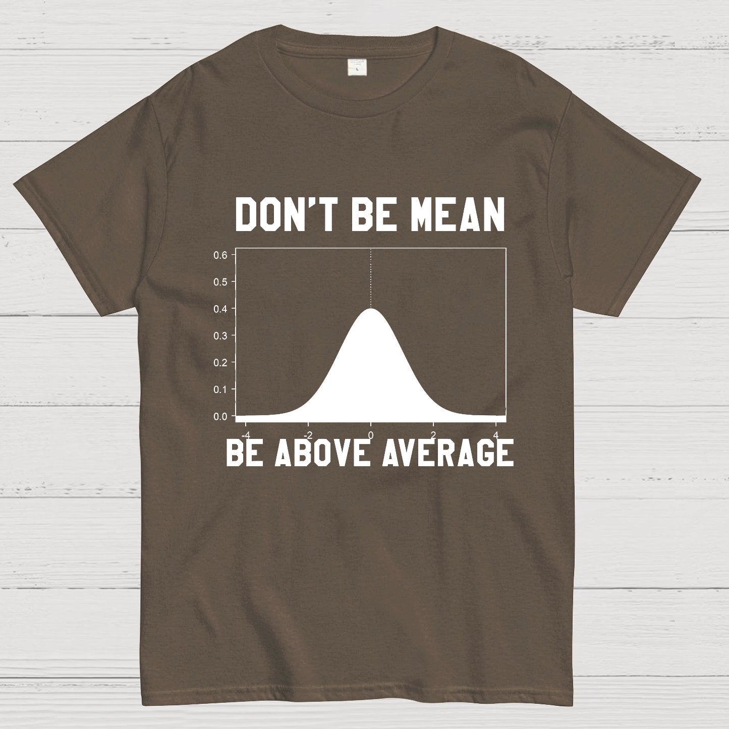 Nerdy Don't Be Mean Be Above Average Science Geek T-Shirt
