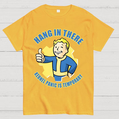 Hang In There-Kernel Panic Is Temporary Geek T-Shirt
