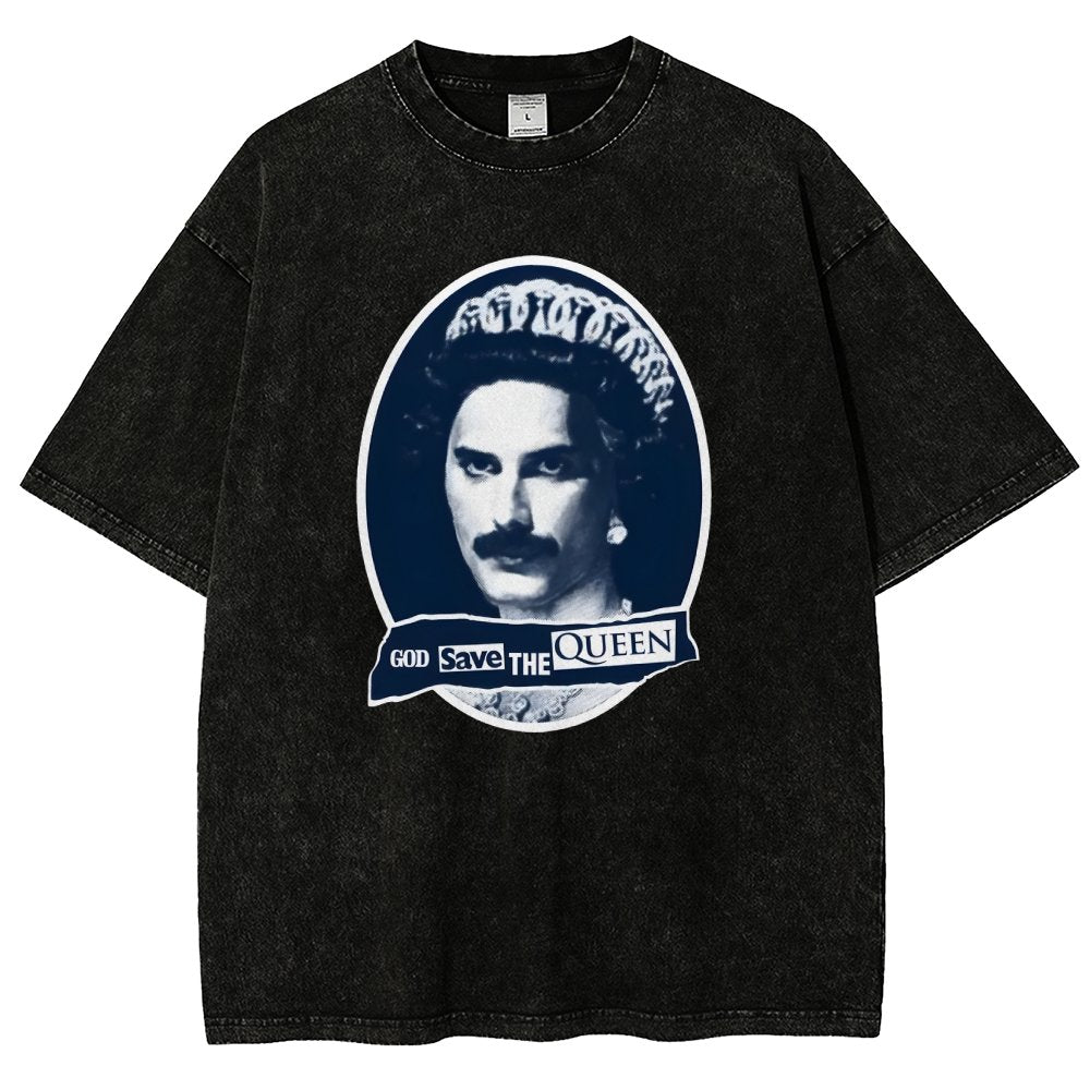 God Save The Queen Vintage Distressed T-shirt