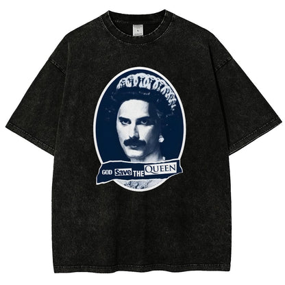 God Save The Queen Vintage Distressed T-shirt