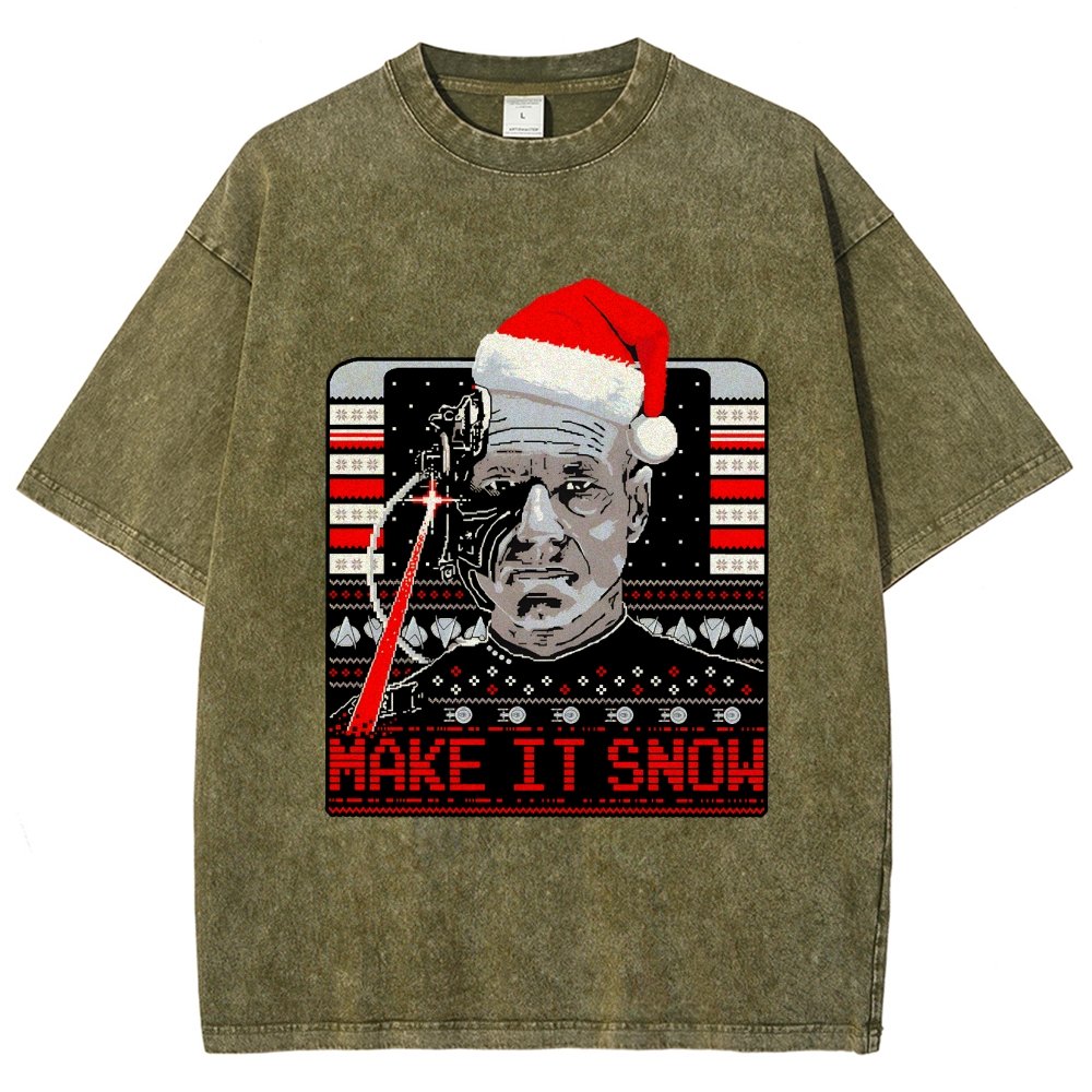 Make It Snow Vintage Distressed T-shirt