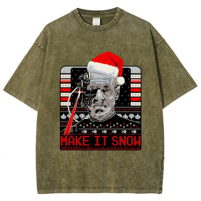 Make It Snow Vintage Distressed T-shirt
