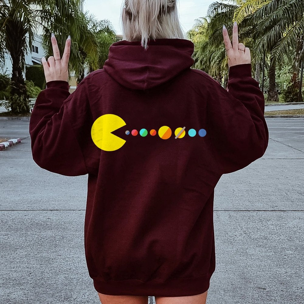 Mister Universe Printed Back Unisex Cotton Hoodie