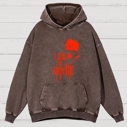 I Am An Appetite Vintage Distressed Hoodie