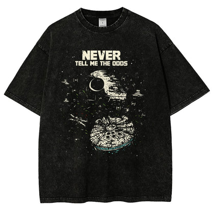 Never tell me the odds  Vintage Distressed T-shirt