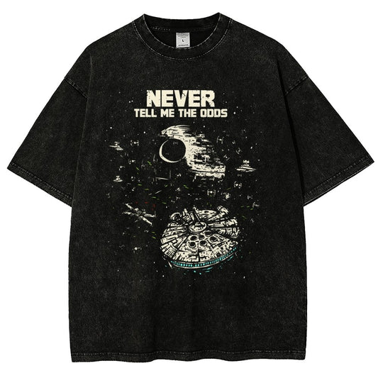 Never tell me the odds  Vintage Distressed T-shirt