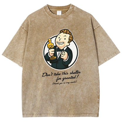 Black Cat Under The Sakura Vintage Distressed T-shirt