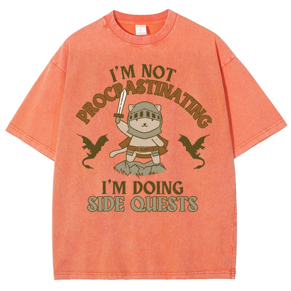I'm Doing Side Quests Vintage Distressed T-shirt