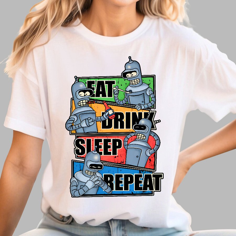 Eat Drink Sleep Repeat Geek T-Shirt
