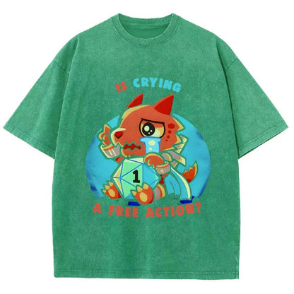 Dragon crying is a free action Vintage Distressed T-shirt