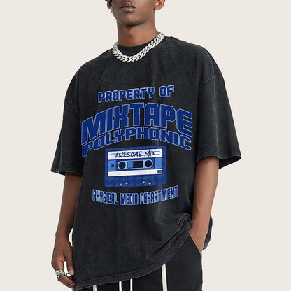 Property of Mixtape Polyphonic Vintage Distressed T-shirt
