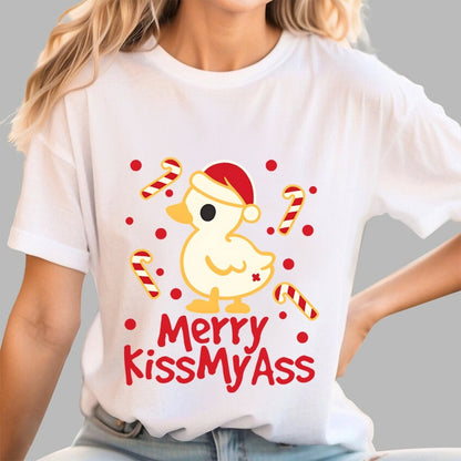 Duck Merry Kissmyass Geek T-Shirt