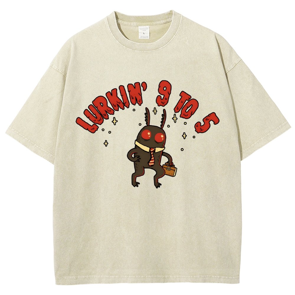Mothman's Day Job Vintage Distressed T-shirt