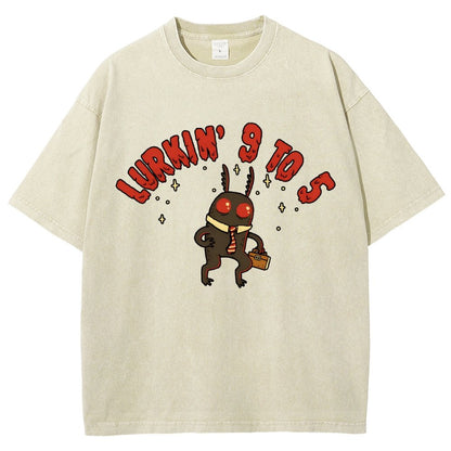 Mothman's Day Job Vintage Distressed T-shirt