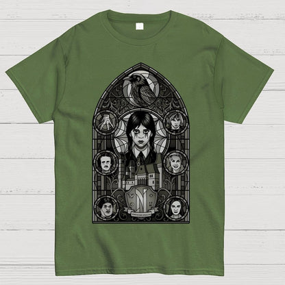 Stained Glass of Outcasts Geek T-Shirt
