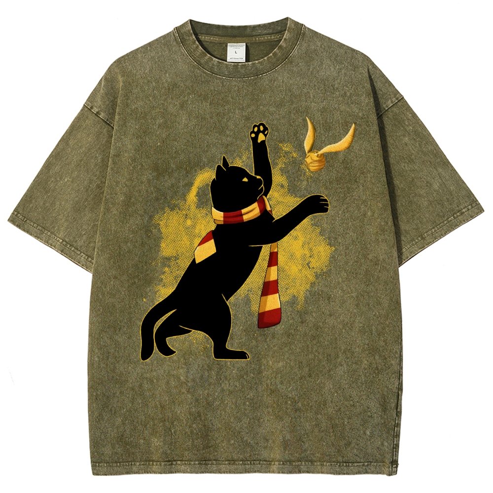 Harry Cat Vintage Distressed T-shirt