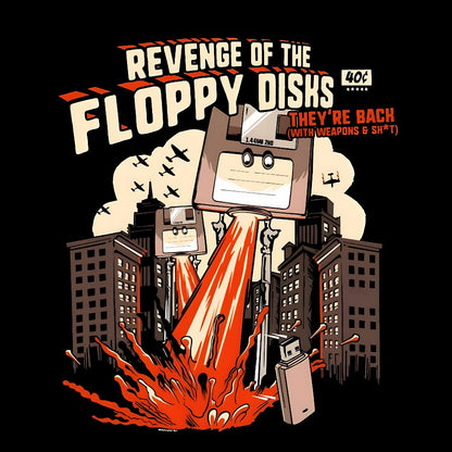 Attack of the Floppy Disks Geek T-Shirt