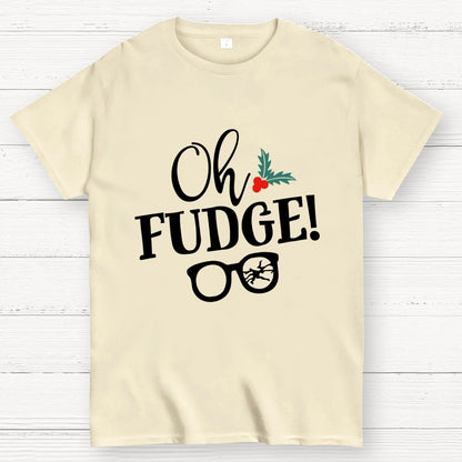 Funny Christmas Oh Fudge Holiday Geek T-Shirt