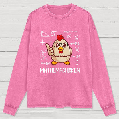 Math Pun Washed Long Sleeve Tee