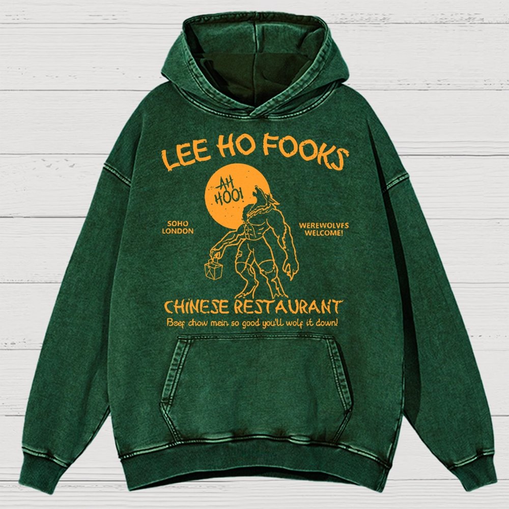 Lee Ho Fooks Chinese Restaurant Vintage Distressed Hoodie