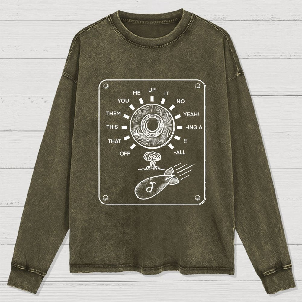 F-bomb Selector Remix Washed Long Sleeve Tee