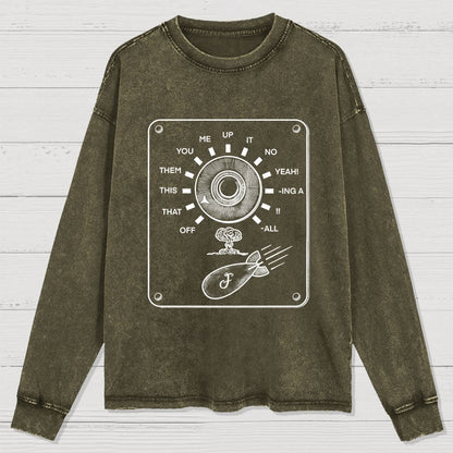 F-bomb Selector Remix Washed Long Sleeve Tee