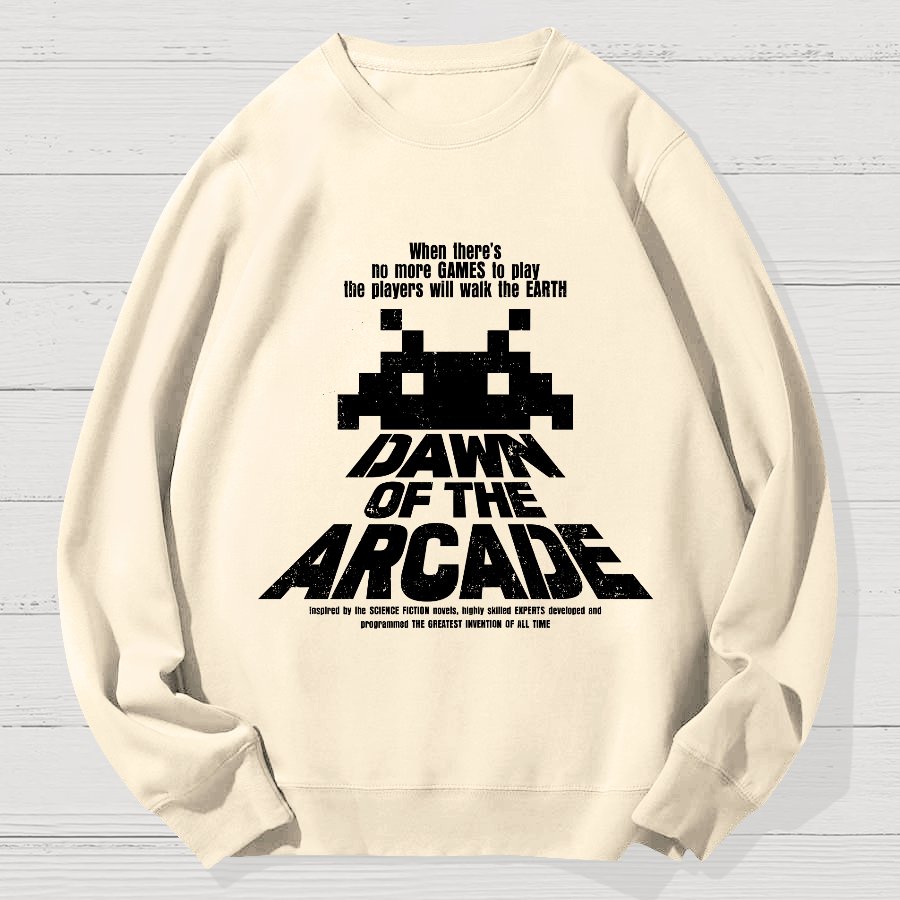 Dawn of the Arcade Geek Cotton Sweatshirt